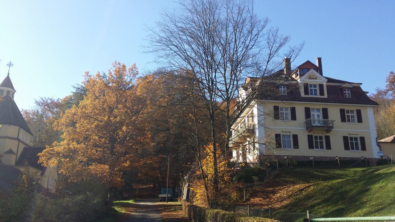 Rhoen Hotel Waldcafe St. Georg Staatsbad Bruckenau ภายนอก รูปภาพ